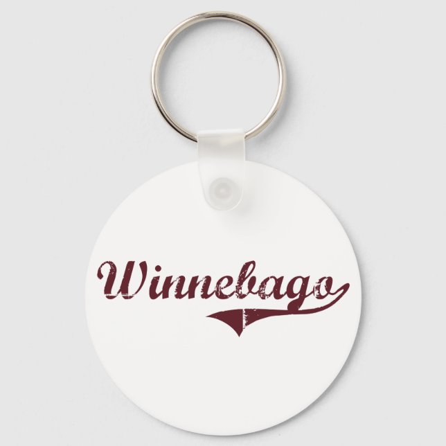 Winnebago Minnesota Classic Design Keychain (Front)