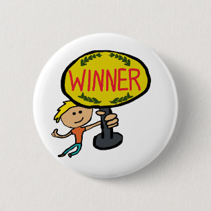Winner 2 Inch Round Button