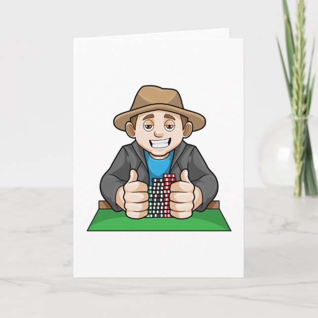 Winner at Poker Card (Front)