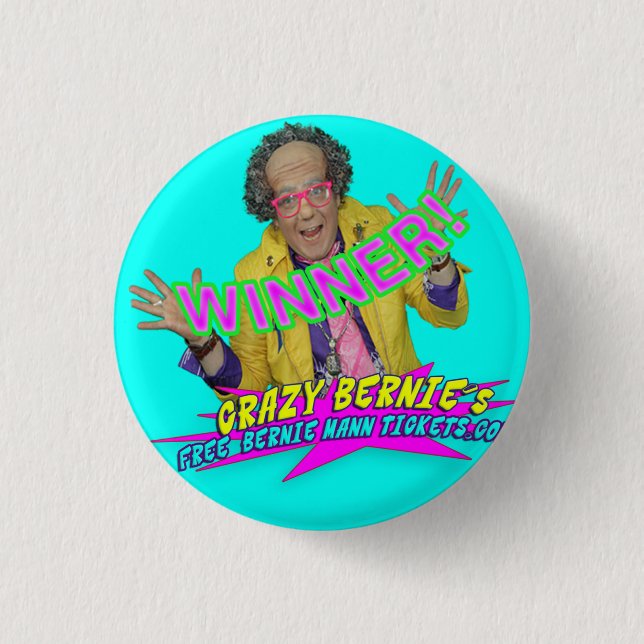 WINNER! Button! 1 Inch Round Button (Front)