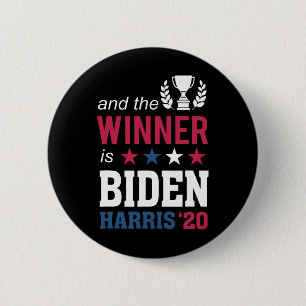 Winner Champions President Joe Biden Kamala Harris 2 Inch Round Button
