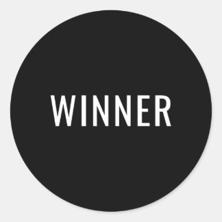 Winner Classic Round Sticker