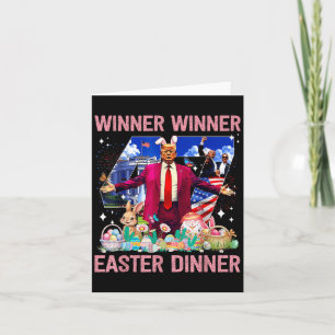 Winner Easter Dinner Trump Bunny Hunt Eggs Happy E Card