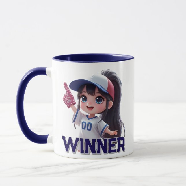 winner fan sports dall mug (Left)