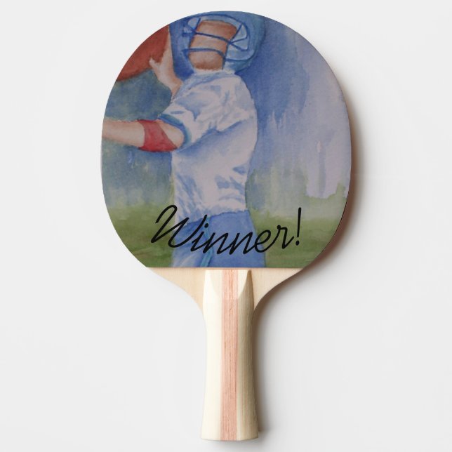 Winner Football Player Ping Pong Paddle (Front)