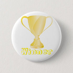 Winner golden 2 inch round button