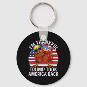 Winner I'm Thankful Trump Won Took America Byck Th Keychain