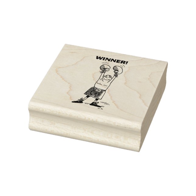 Winner large rubber stamp no handle (Stamp)