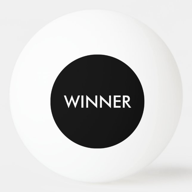 Winner Loser Ping Pong Table Tennis Black White Ping Pong Ball (Front)