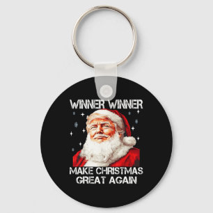 Winner Make Christmas Great Again Santa Funny Trum Keychain