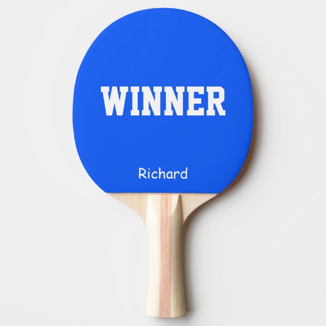 Winner Name Personalized Ping Pong Paddle (Front)