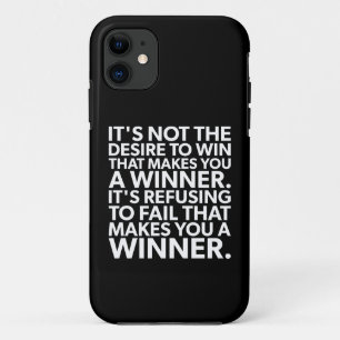 Winner - Refuse To Fail - Workout Motivational iPhone 11 Case