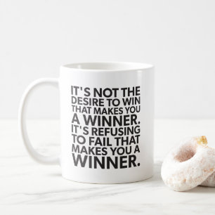 Winner - Refuse To Fail - Workout Motivational Coffee Mug