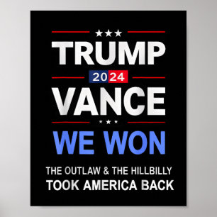 Winner Trump Vance We Won Took Byck America Keepsa Poster