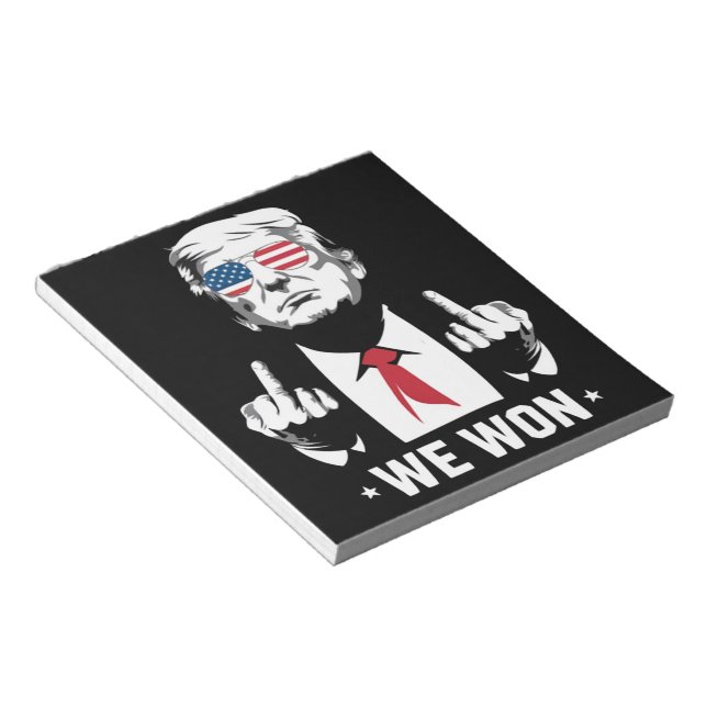 Winner Trump We Won Inauguration Day 47th  Notepad (Angled)