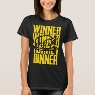 Winner Turkey Dinner Feast Joke Humor Thanksgiving T-Shirt