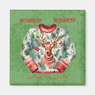 Winner! Winner! Best Ugly Sweater of 20xx Magnet