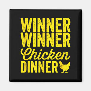 Winner Winner Chicken Dinner Silhouette (dark)  Magnet