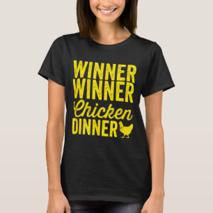 Winner Winner Chicken Dinner Silhouette (dark)  T-Shirt