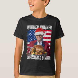 Winner Winner Christmas Dinner Humour Funny Trump T-Shirt