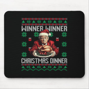 Winner Winner Christmas Dinner Santa Trump Ugly Sw Mouse Pad