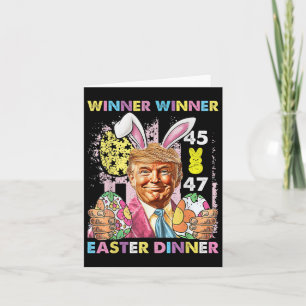 Winner Winner Easter Dinner Funny Trump Happy East Card