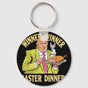 Winner Winner Easter Dinner Trump Easter 2025 For Keychain