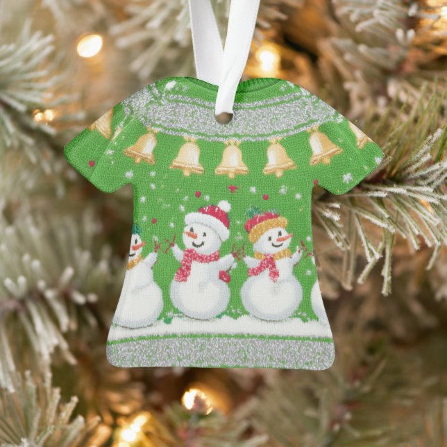WINNER! WINNER! Tacky Christmas Sweater Contest Ornament (Tree)
