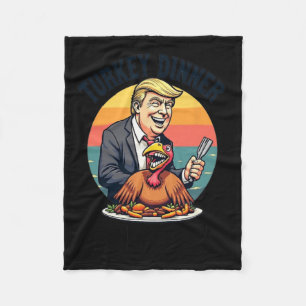 Winner Winner Turkey Dinner Donald Trump Funny Tha Fleece Blanket