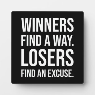 Winners Find A Way - Gym, Hustle, Success Plaque