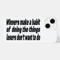 Winners Habits Motivational Quote 