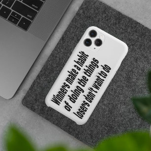Winners Habits Motivational Quote  iPhone 16 Case