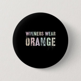 WINNERS WEAR ORANGE Summer Camp Team Colour War Ga 2 Inch Round Button