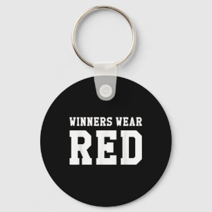 Winners Wear Red Camp Colour War Team Competition Keychain