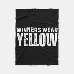 Winners Wear Yellow Spirit Wear Team Game Colour W Fleece Blanket