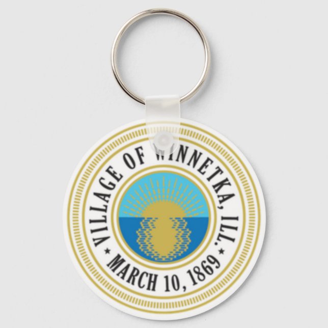 WINNETKA ILLINOIS KEYCHAIN (Front)