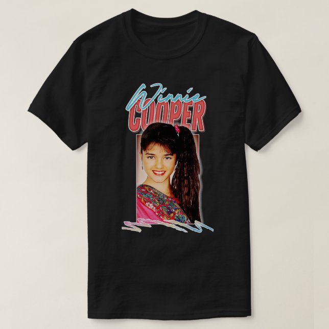 Winnie Cooper Retro Style 80s Aesthetic Design T-Shirt (Design Front)