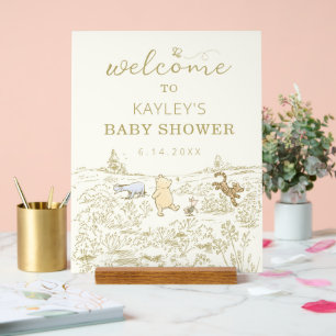 Winnie le Pooh Baby shower en bois de 40 hectares 