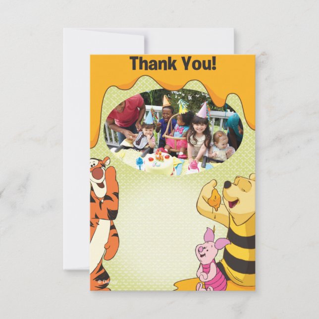 Winnie les cartes de remerciements pour l'annivers (Devant)