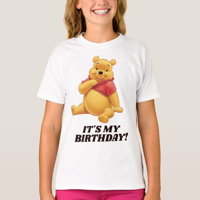 Winnie l'Ooh | C'est mon T-shirt d'anniversaire (Devant)