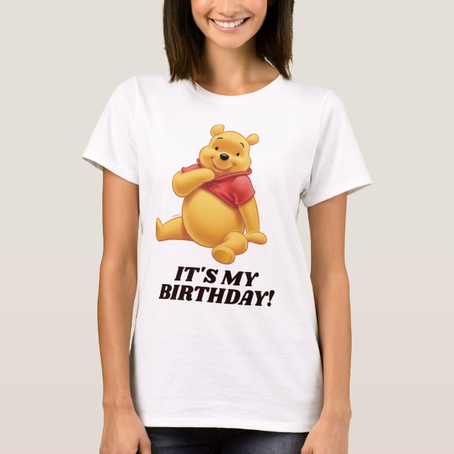 Winnie l'Ooh | C'est mon T-shirt d'anniversaire (Devant)