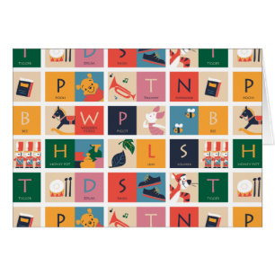 Winnie l'Ooh   Motif alphabet de bloc mou