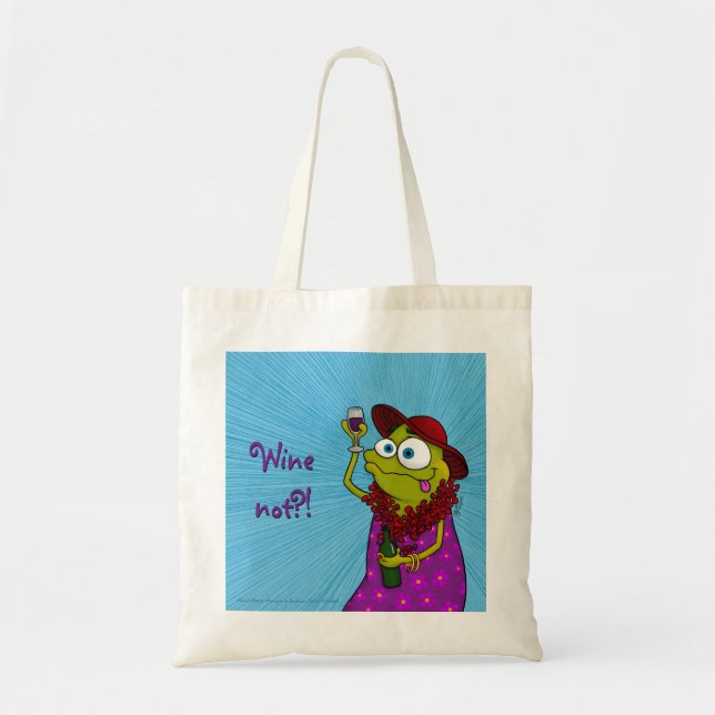 Winnie Loves Wine, tote Bag (Front)
