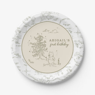 Winnie the Pooh 100 Acre Wood Birthday Arch Paper Plate
