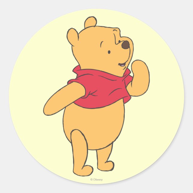 Winnie the Pooh 11 Classic Round Sticker (Front)
