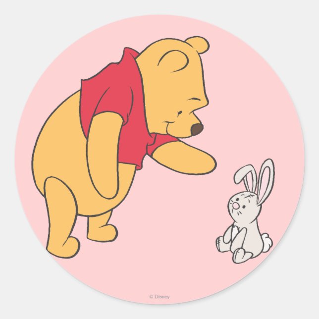 Winnie the Pooh 5 Classic Round Sticker (Front)