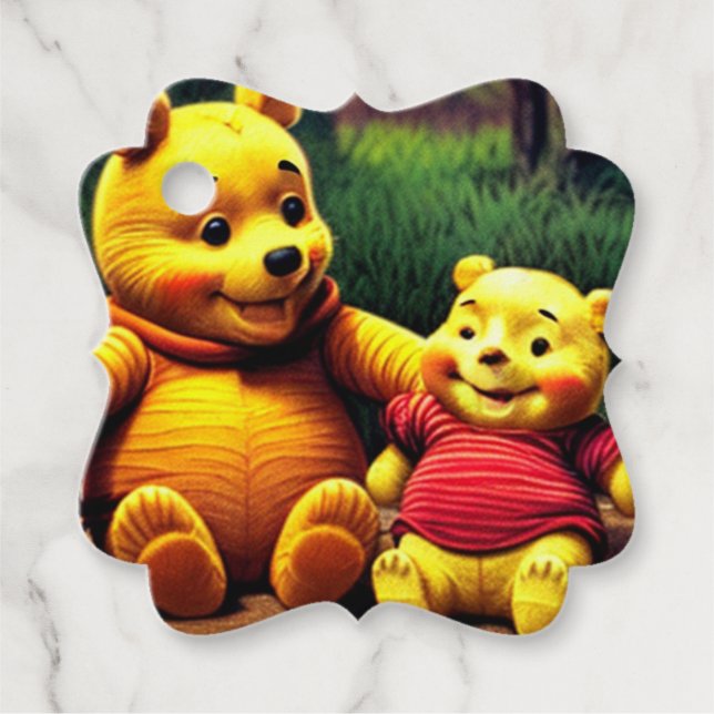 Winnie the Pooh 6. Favour Tags (Front)