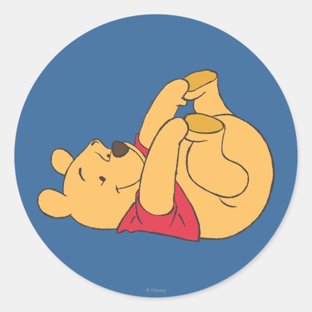 Winnie the Pooh 9 Classic Round Sticker (Front)