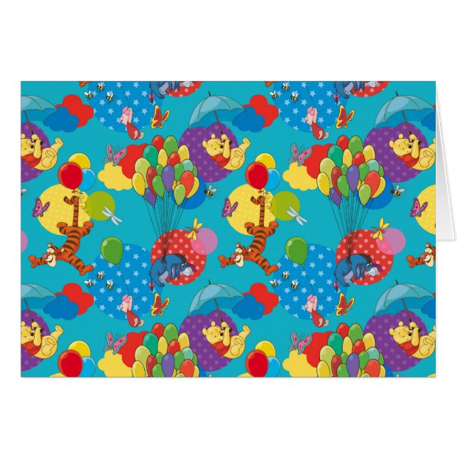 Winnie the Pooh | Among the Balloons Pattern (Front Horizontal)