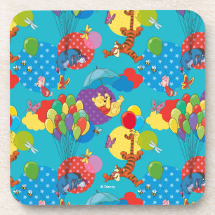 Winnie the Pooh   Among the Balloons Pattern Coaster